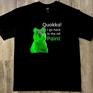 Quokka! Green Paint Home Art Print by